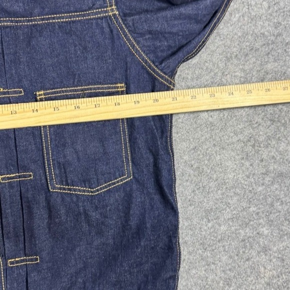 Japan Blue Jeans Type 1 Selvedge Denim Jacket Indigo Made in Japan 38 Buckleback - Picture 15 of 16